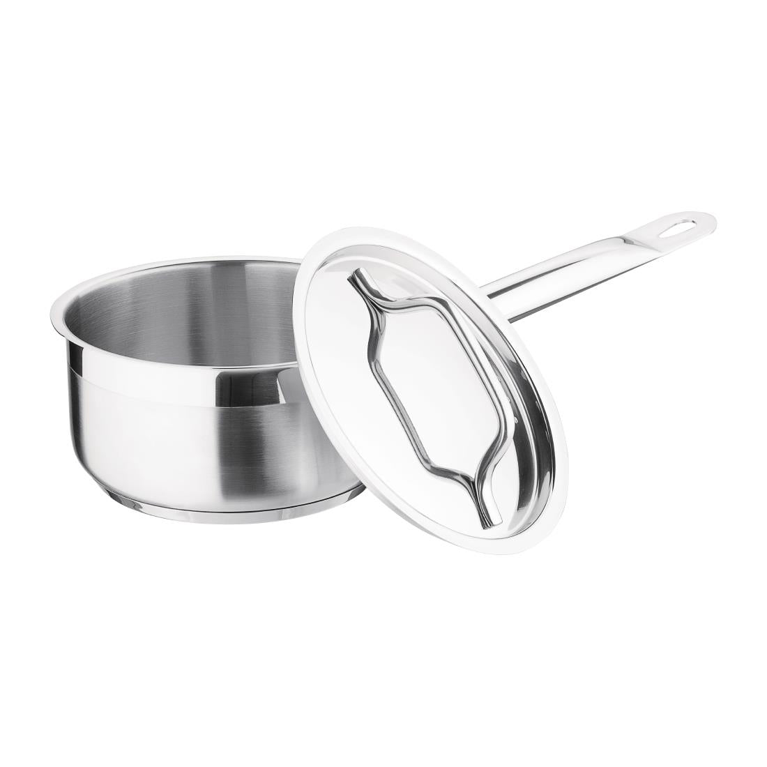 Nisbets Essentials Stainless Steel Saucepan With Lid 14cm - DF669 Nisbets Essentials