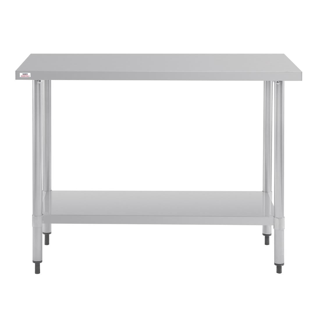 Nisbets Essentials Self Assembly Stainless Steel Table 1200 x 600mm - DF677 Stainless Steel Centre Tables Nisbets Essentials