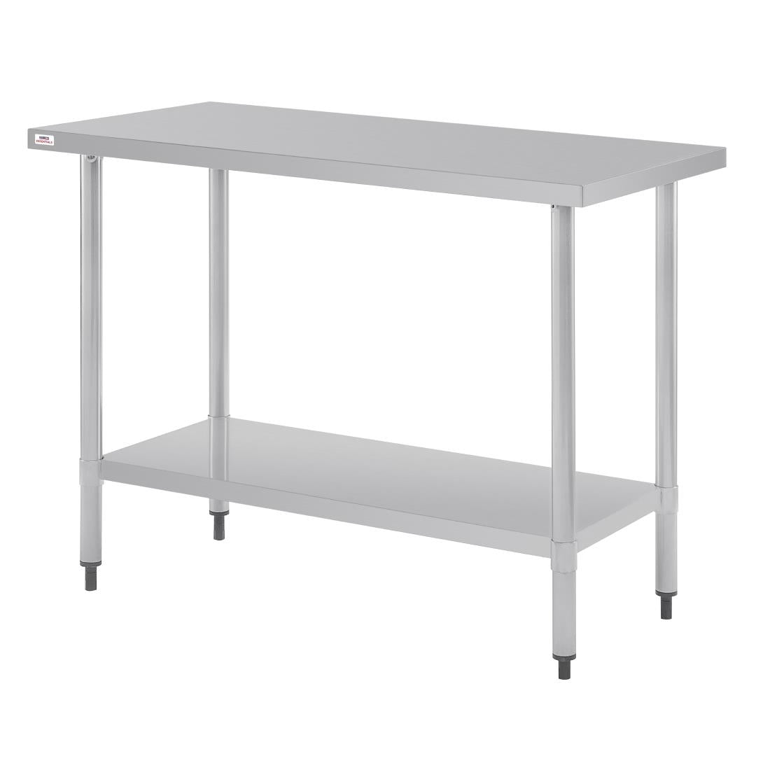 Nisbets Essentials Self Assembly Stainless Steel Table 1200 x 600mm - DF677 Stainless Steel Centre Tables Nisbets Essentials