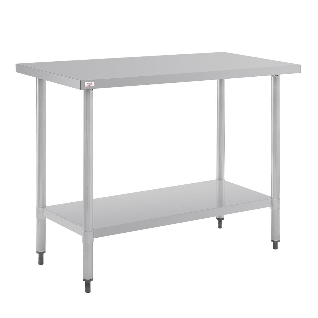 Nisbets Essentials Self Assembly Stainless Steel Table 1200 x 600mm - DF677 Stainless Steel Centre Tables Nisbets Essentials