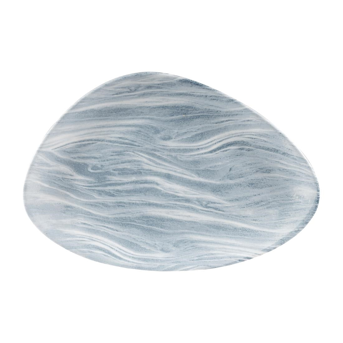 Churchill Fluid Triangle Chef Plates Pearl Grey 205 x 304mm (Pack of 6) - DF729 Plates Churchill