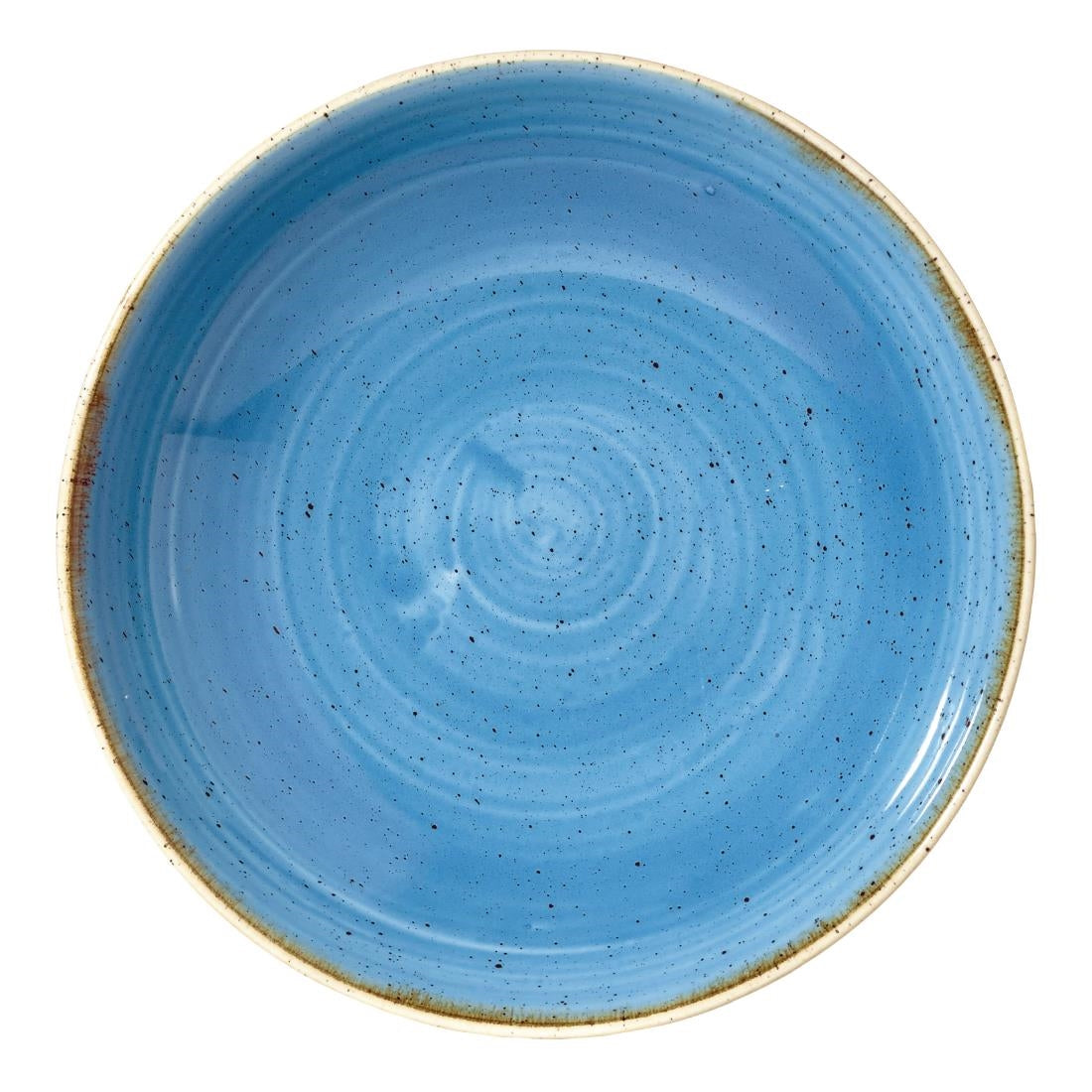 Churchill Stonecast Round Coupe Bowls Cornflower Blue 184mm - DF777 Bowls Churchill