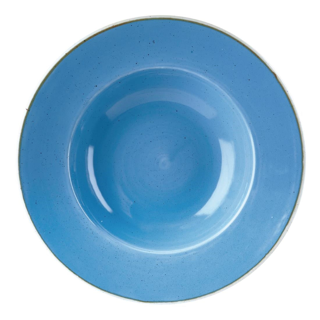 Churchill Stonecast Round Wide Rim Bowls Cornflower Blue 277mm - DF782 Bowls Churchill