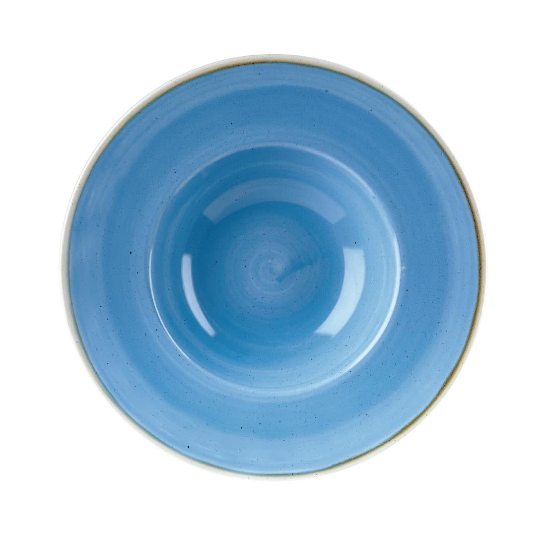 Churchill Stonecast Round Wide Rim Bowls Cornflower Blue 239mm - DF783 Bowls Churchill