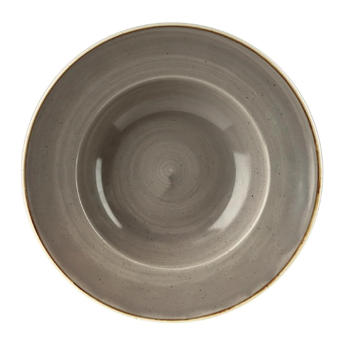 Churchill Stonecast Round Wide Rim Bowls Peppercorn Grey 277mm - DF796 Bowls Churchill