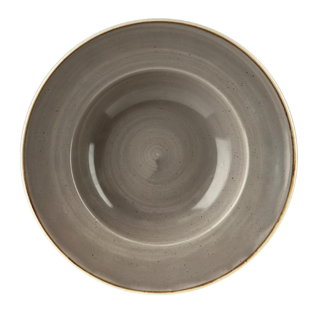 Churchill Stonecast Round Wide Rim Bowls Peppercorn Grey 240mm - DF797 Bowls Churchill