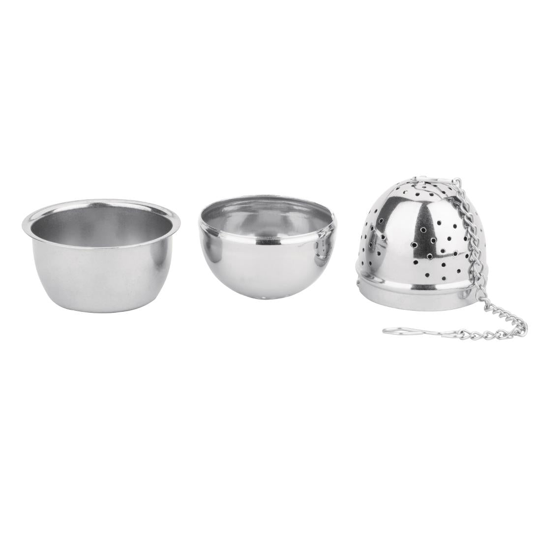 Olympia Oval Stainless Steel Tea Strainer 40(Ø) x 55(H)mm - DF898 Olympia