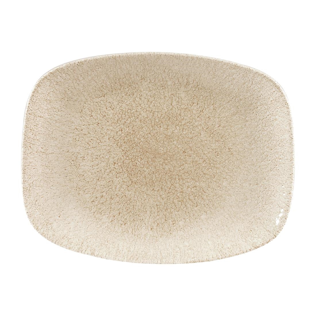 Churchill Raku Oblong Chef Plates Agate Grey 202 x 261mm (Pack of 12) - DF904 Plates Churchill