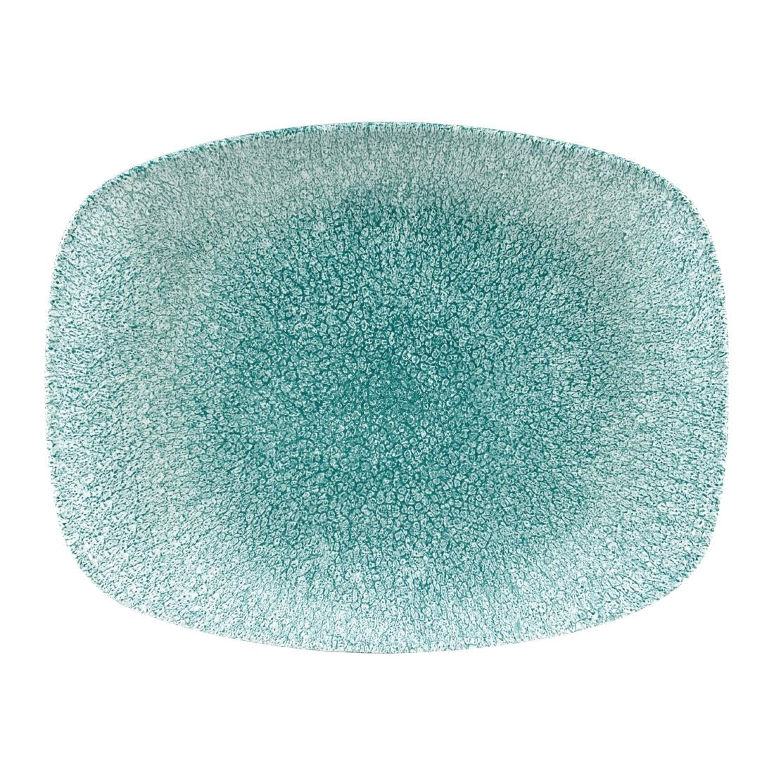Churchill Raku Oblong Chef Plates Jade Green 202 x 261mm (Pack of 12) - DF915 Plates Churchill