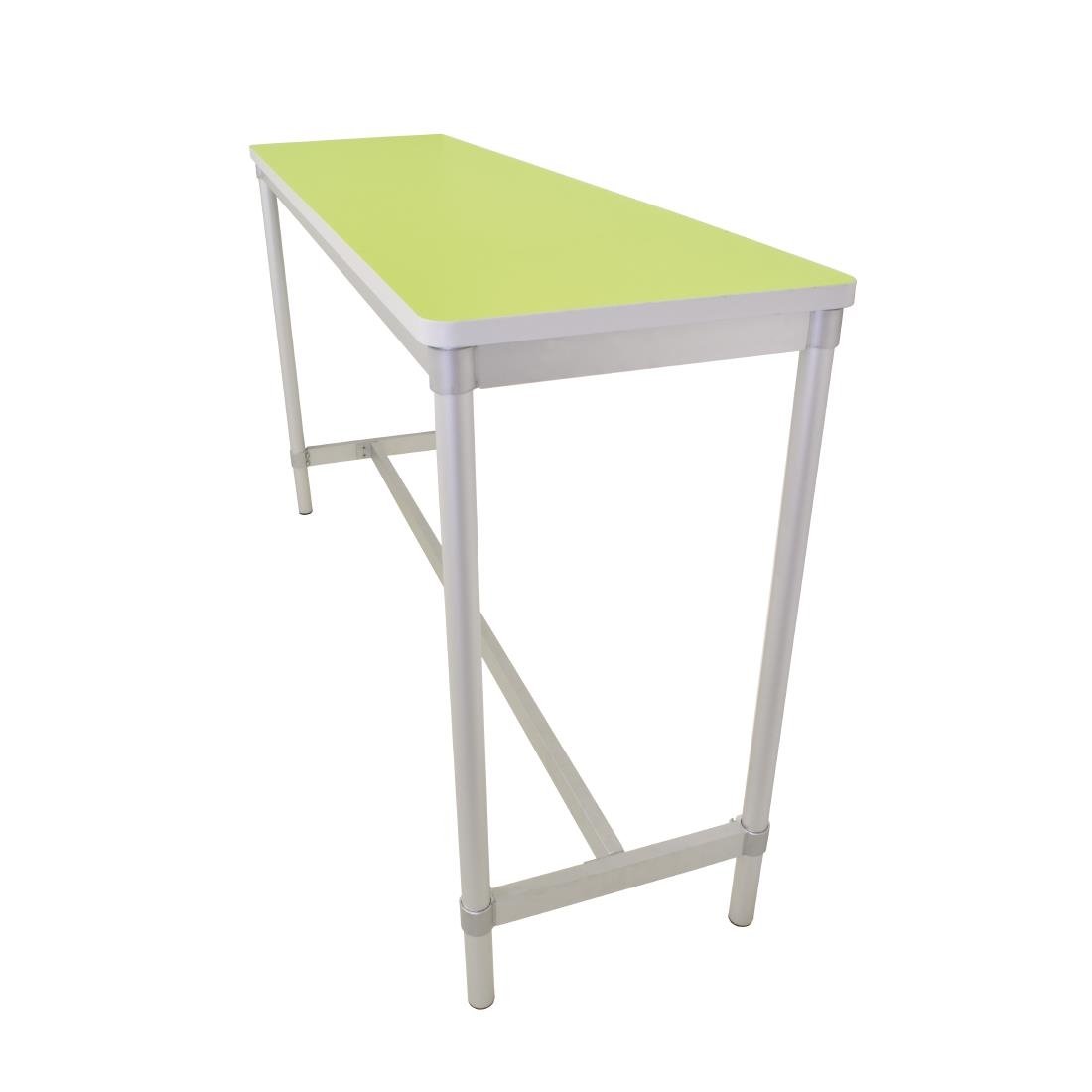 Gopak Enviro Indoor Bright Green Rectangle Poseur Table 1800mm - DG130-BG Faux Wooden Tables Gopak