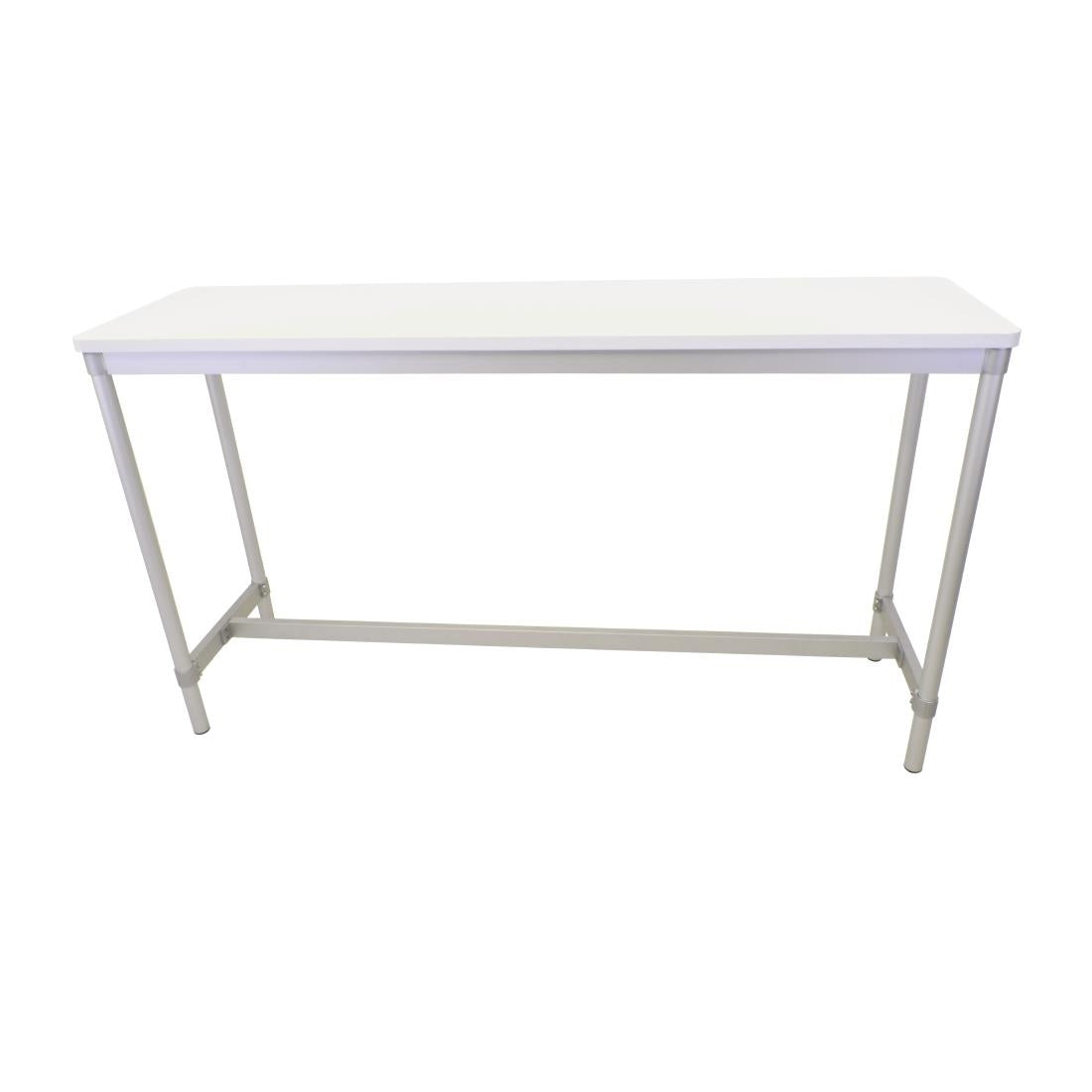Gopak Enviro Indoor White Rectangle Poseur Table 1800mm - DG130-WH Faux Wooden Tables Gopak