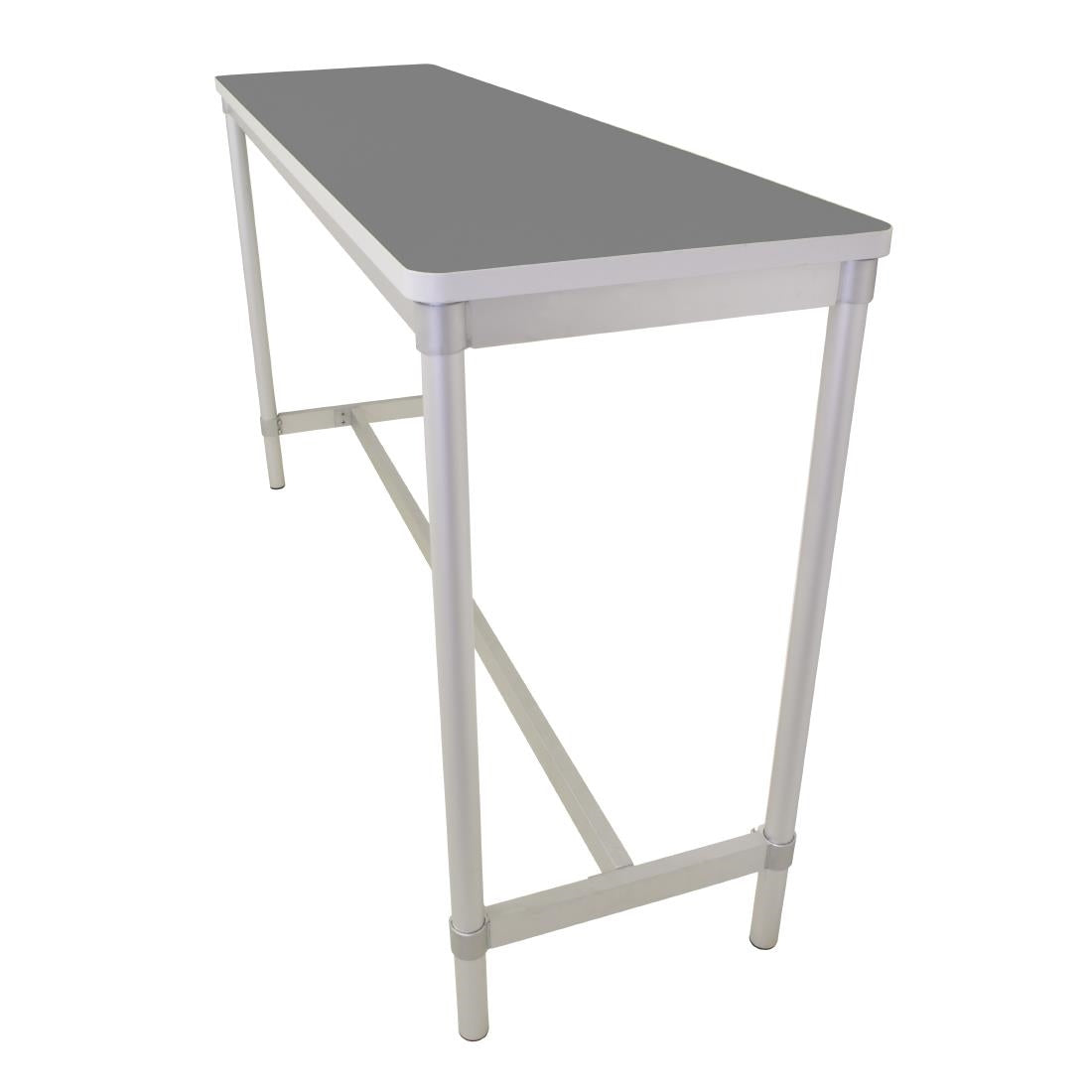 Gopak Enviro Indoor Storm Grey Rectangle Poseur Table 1200mm - DG131-SG Faux Wooden Tables Gopak