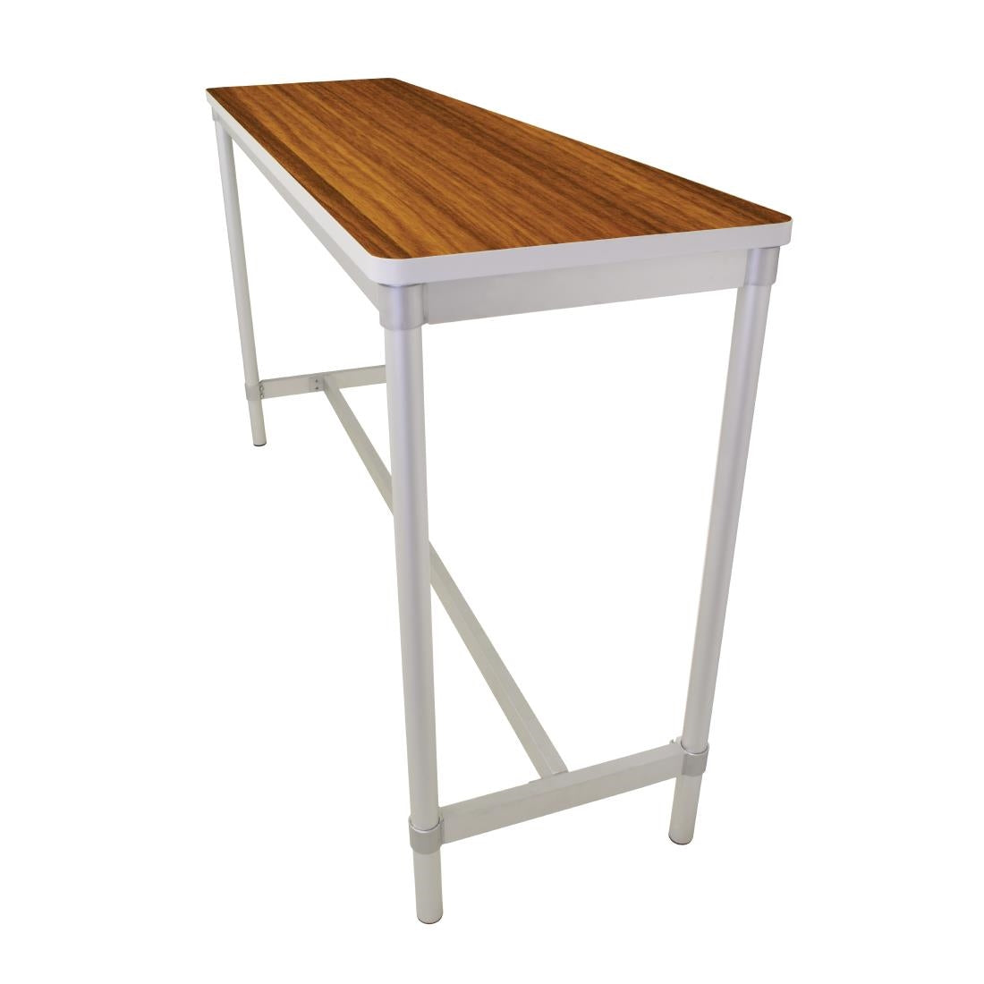 Gopak Enviro Indoor Teak Effect Rectangle Poseur Table 1200mm - DG131-TE Faux Wooden Tables Gopak