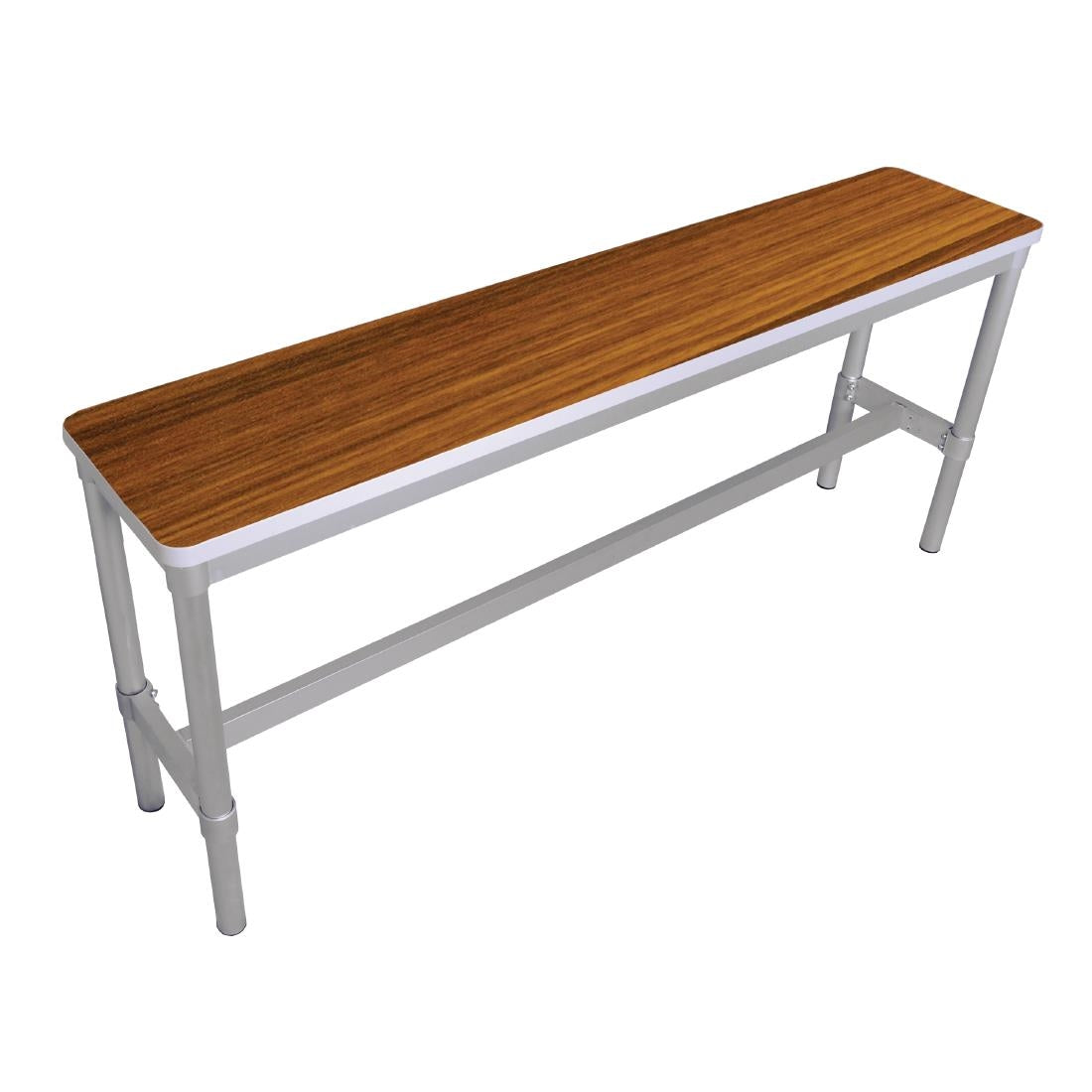 Gopak Enviro Indoor Teak Effect High Bench 1600mm - DG133-TE Benches Gopak