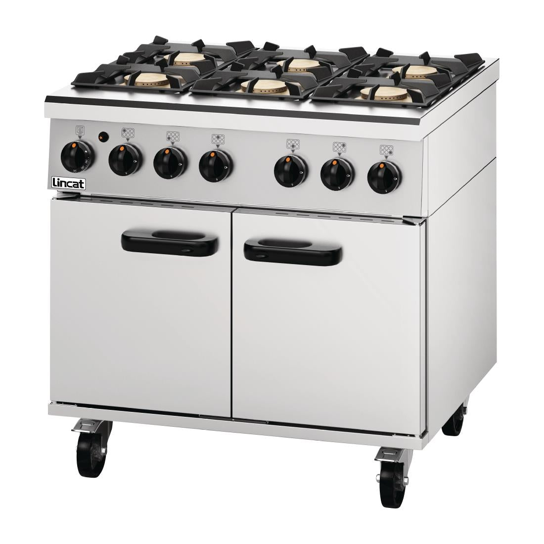 Lincat Phoenix Natural Gas 6 Burner Oven Range PHGR01/N - DG284-N Lincat