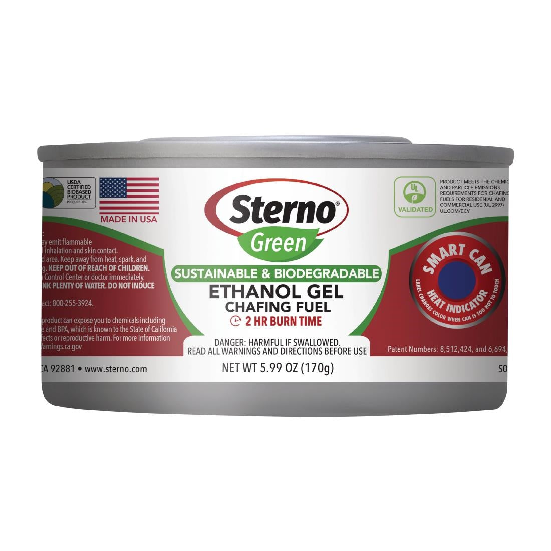 Sterno Green Ethanol Gel Chafing Fuel 2 Hour (Pack of 12) - DH963 Sterno