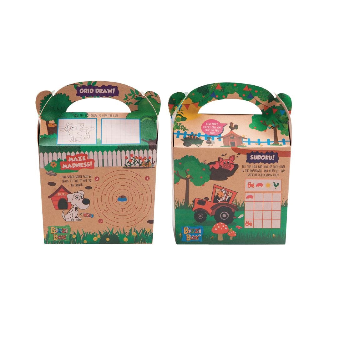 Crafti's Kids Kraft Bizzi Meal Boxes Pet and Farm (Pack of 200) - DK364 Crafti's
