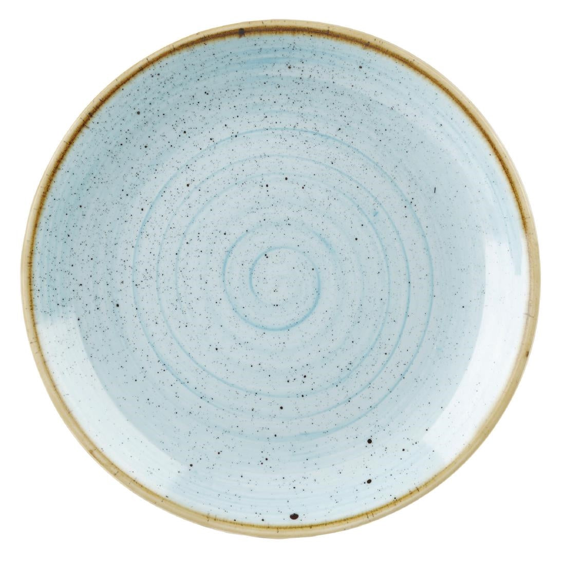 Churchill Stonecast Round Coupe Plate Duck Egg Blue 200mm (Pack of 12) - DK501 Plates Churchill