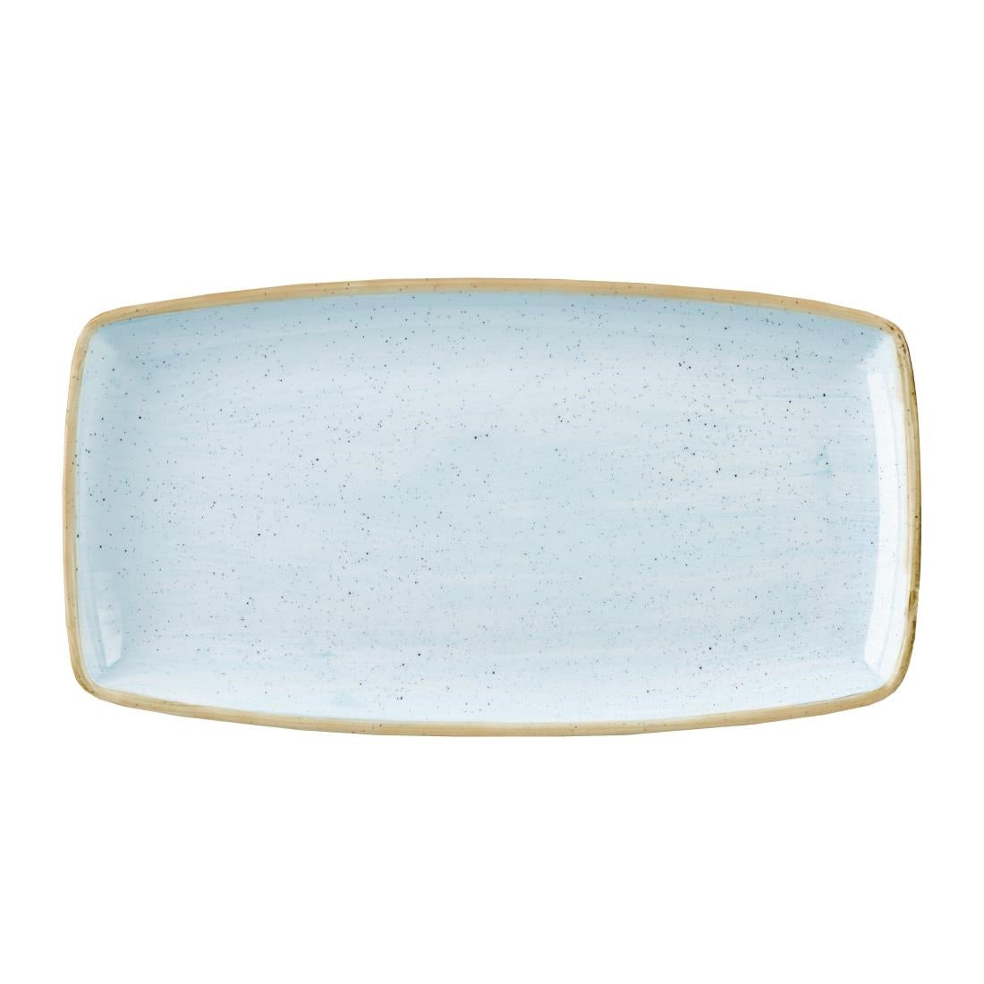 Churchill Stonecast Rectangular Plate Duck Egg Blue 210mm (Pack of 6) - DK509 Plates Churchill