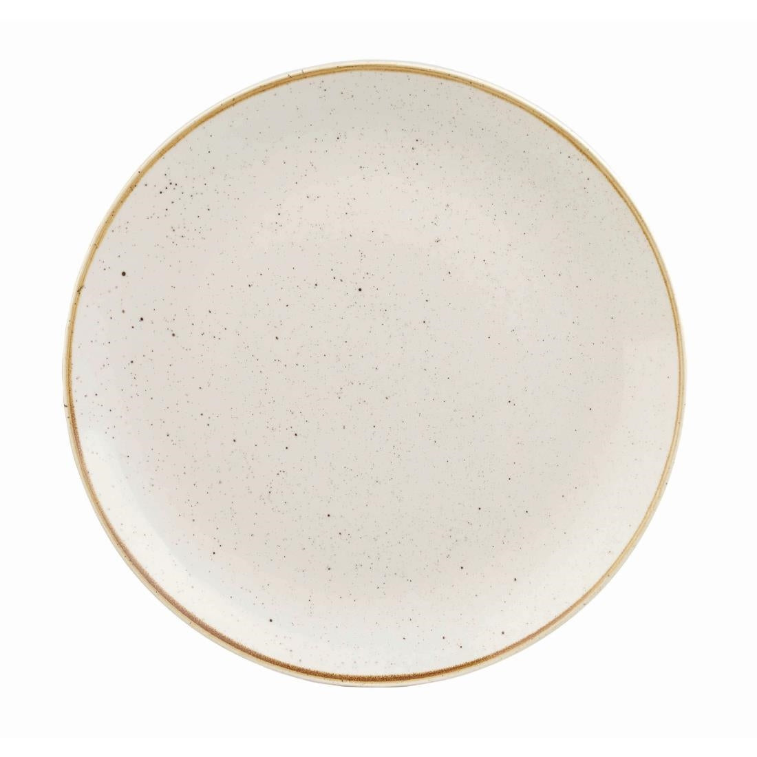 Churchill Stonecast Round Coupe Plate Barley White 200mm (Pack of 12) - DK518 Plates Churchill