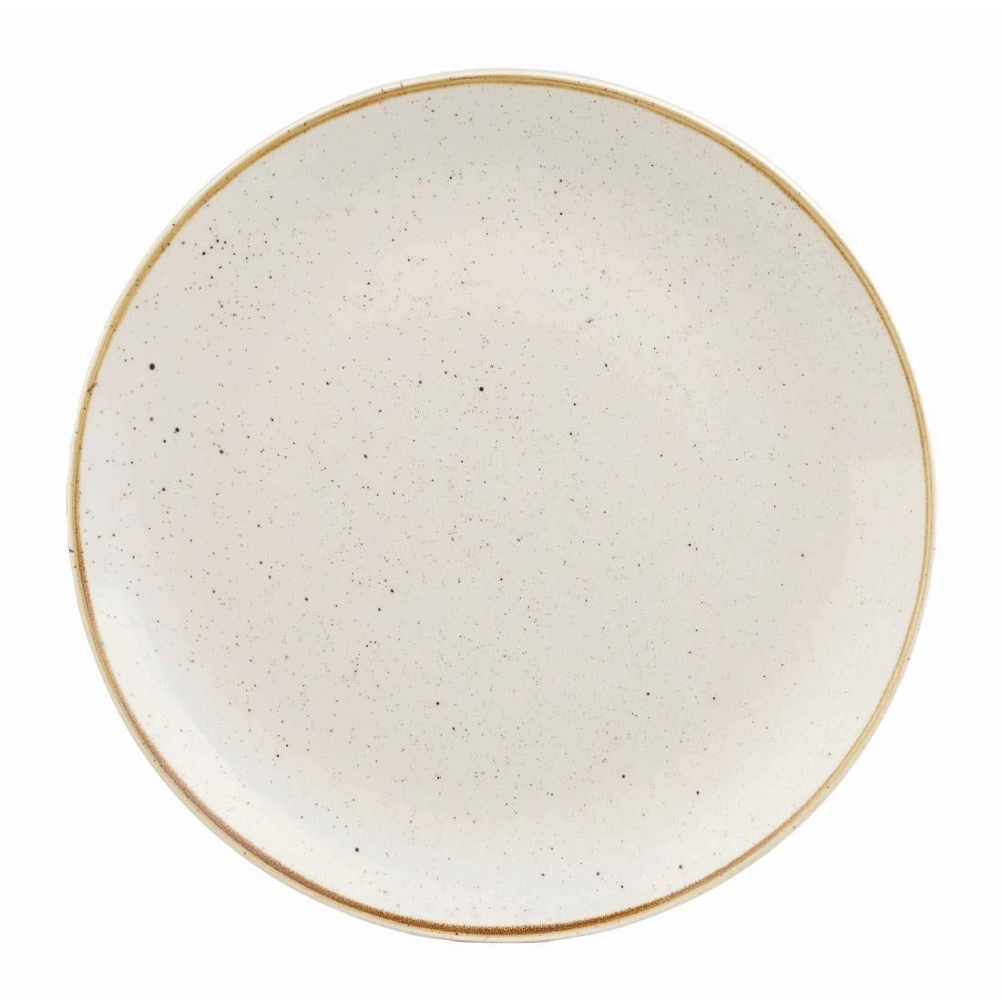 Churchill Stonecast Round Coupe Plate Barley White 185mm (Pack of 12) - DK520 Plates Churchill