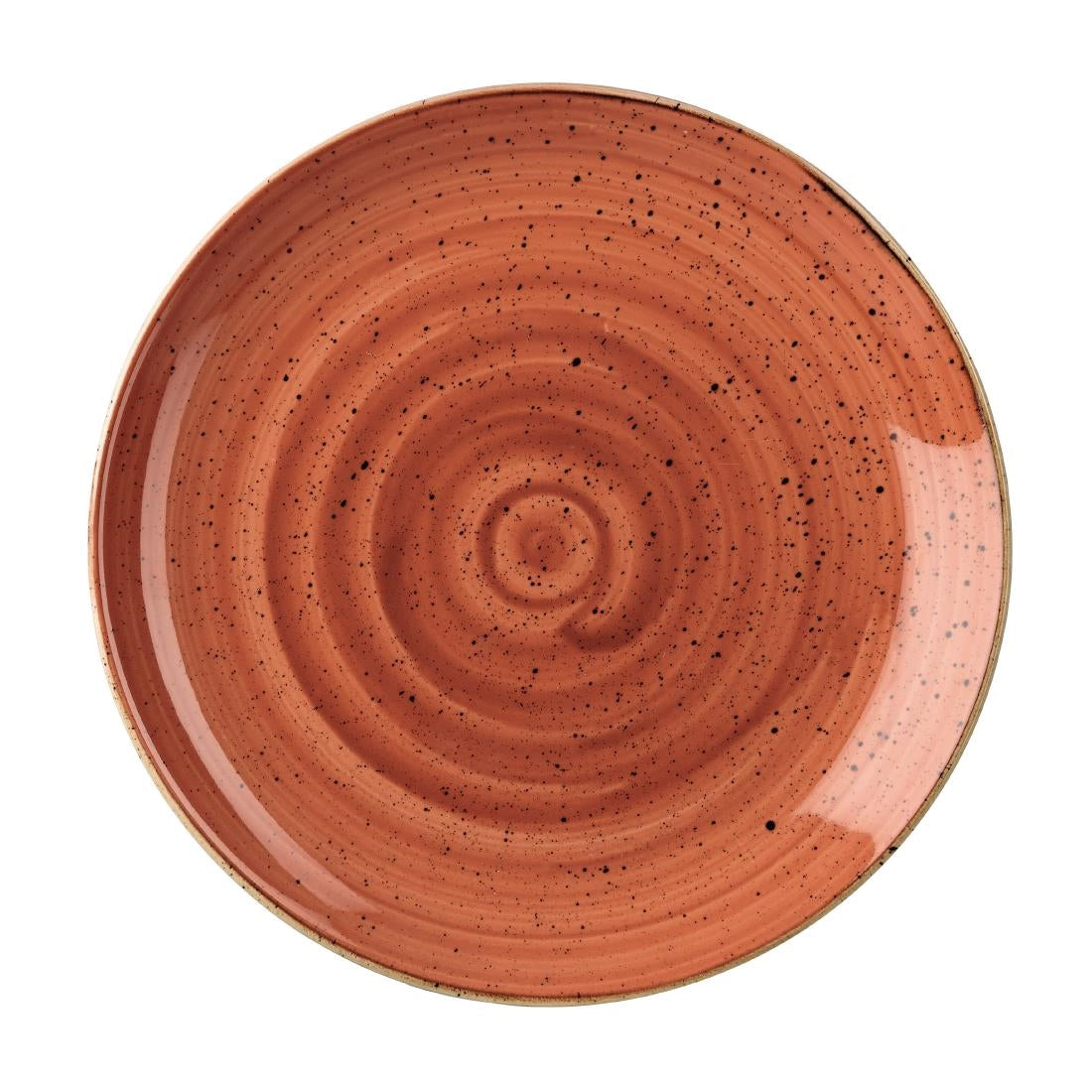 Churchill Stonecast Round Coupe Plate Spiced Orange 295mm (Pack of 12) - DK536 Plates Churchill