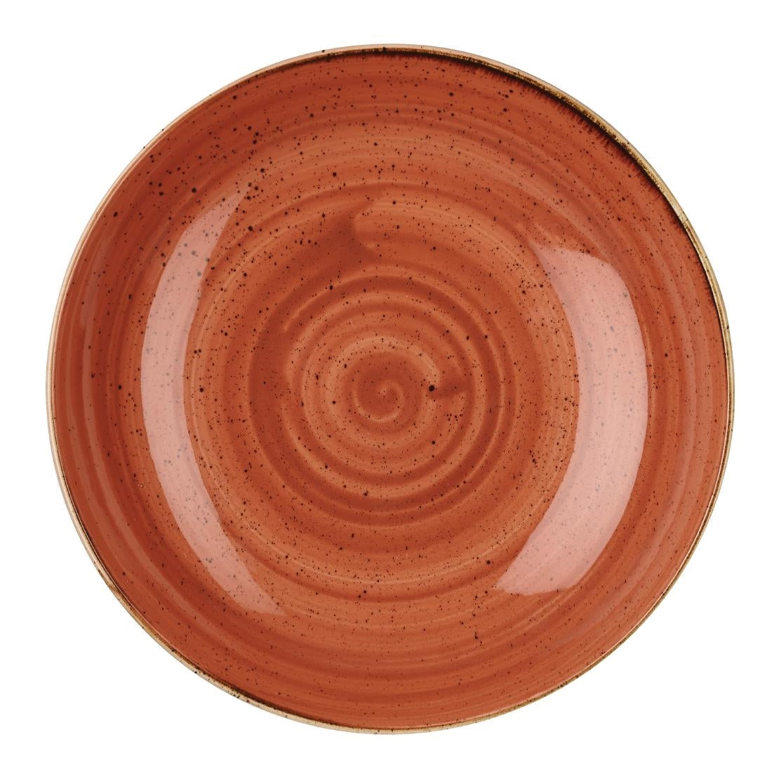 Churchill Stonecast Round Coupe Bowl Spiced Orange 315mm (Pack of 6) - DK539 Bowls Churchill