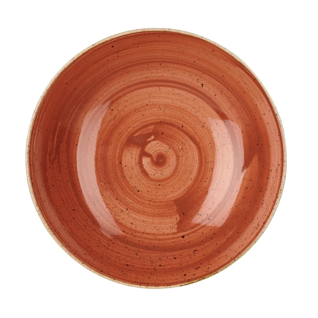 Churchill Stonecast Round Coupe Bowl Spiced Orange 220mm (Pack of 12) - DK540 Bowls Churchill