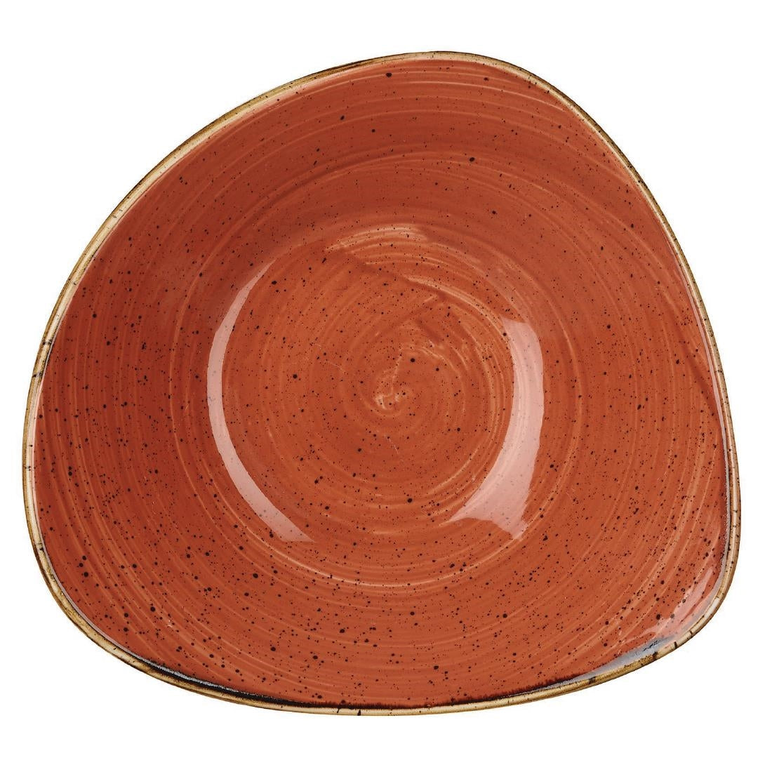 Churchill Stonecast Round Bowl Spiced Orange 265mm (Pack of 12) - DK542 Bowls Churchill
