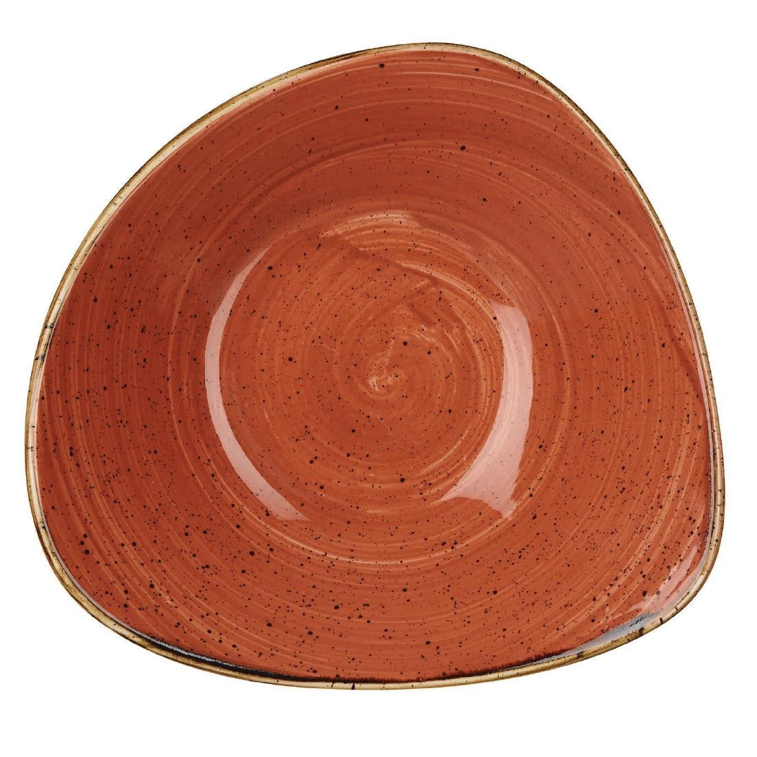 Churchill Stonecast Round Bowl Spiced Orange 200mm (Pack of 12) - DK543 Bowls Churchill