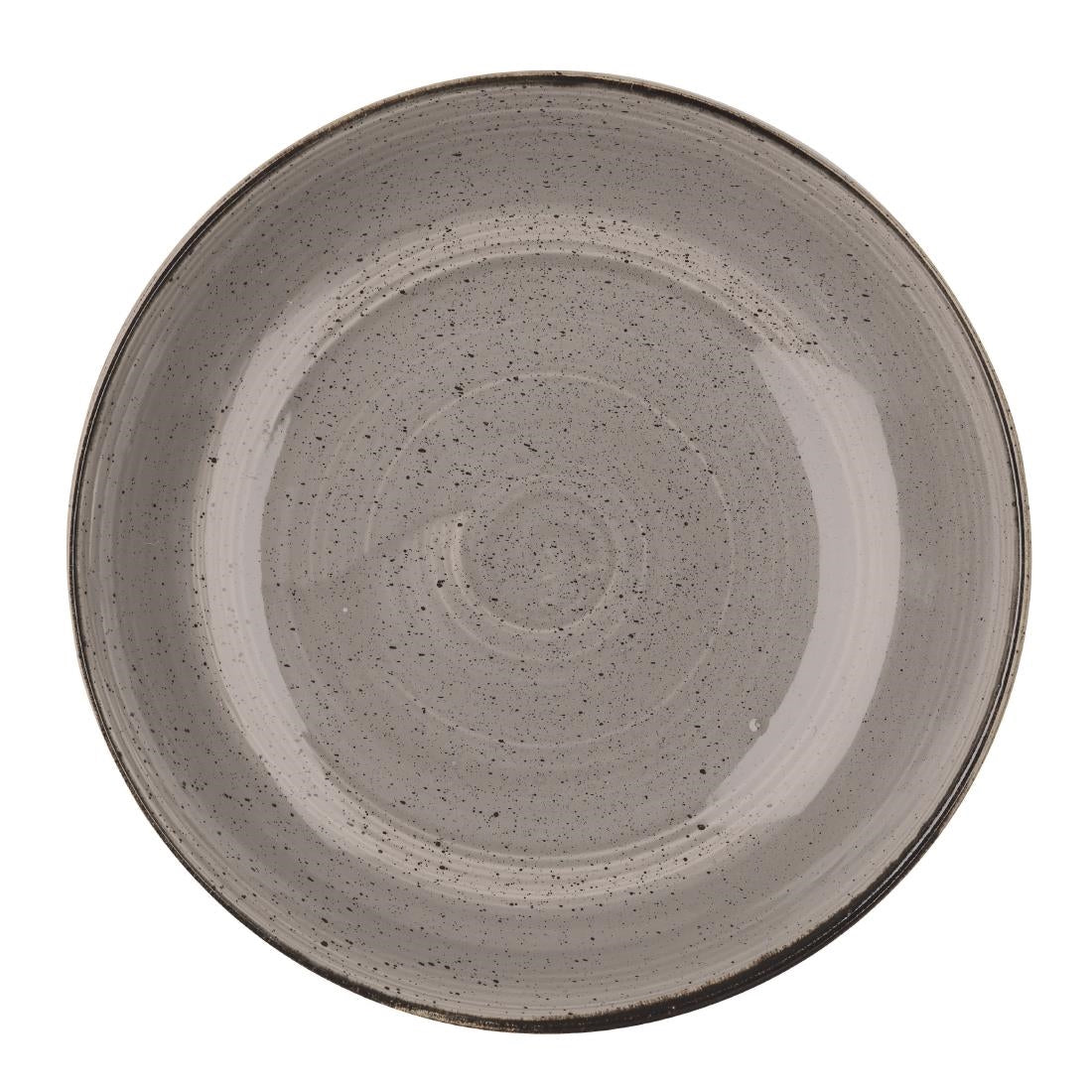 Churchill Stonecast Round Coupe Bowl Peppercorn Grey 310mm (Pack of 6) - DK556 Bowls Churchill