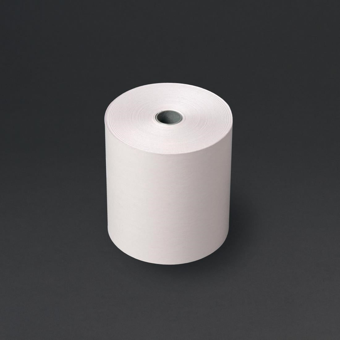 Olympia Non-Thermal 2ply White and Pink Till Roll 76 x 71mm (Pack of 20) - DK595 Olympia