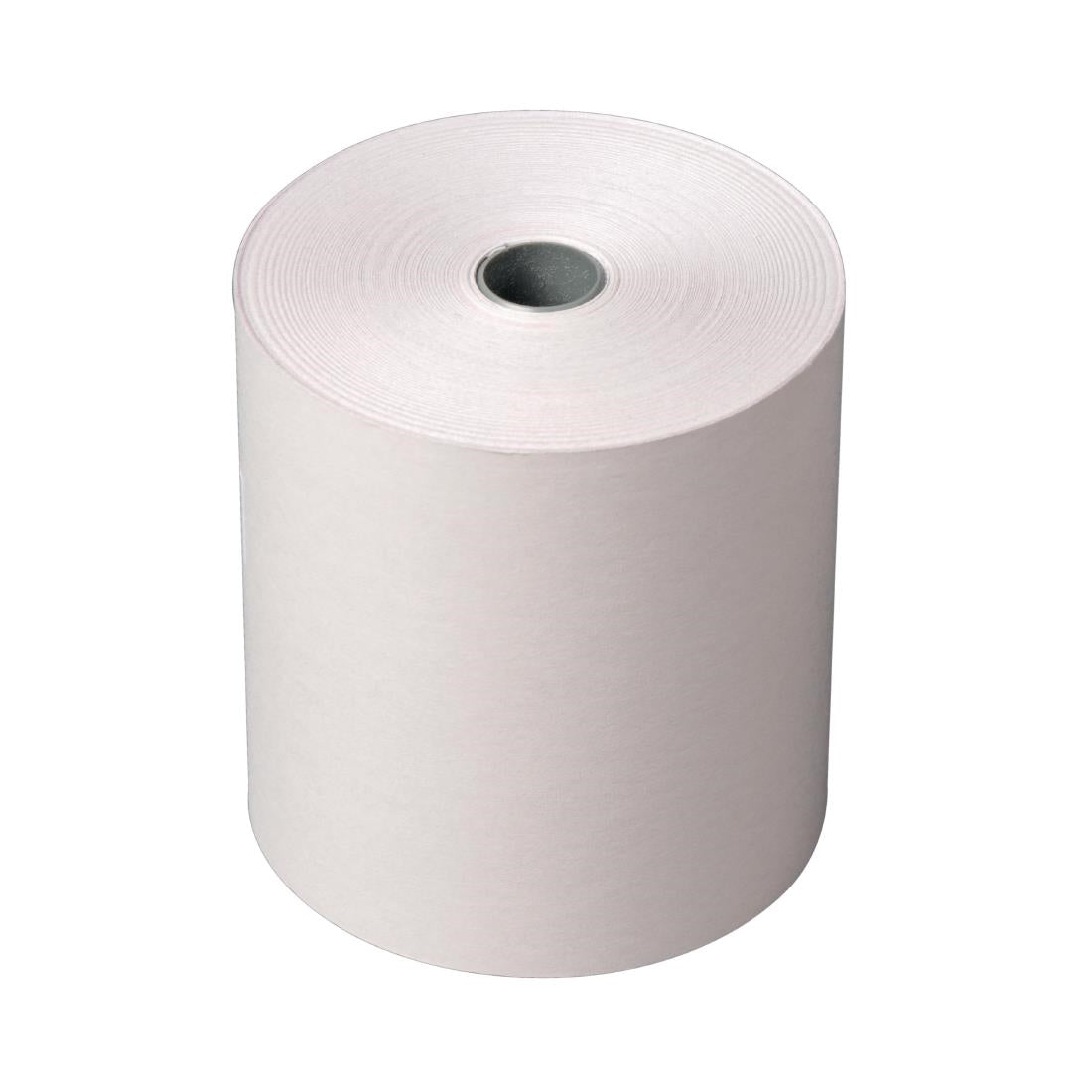Olympia Non-Thermal 2ply White and Pink Till Roll 76 x 71mm (Pack of 20) - DK595 Olympia