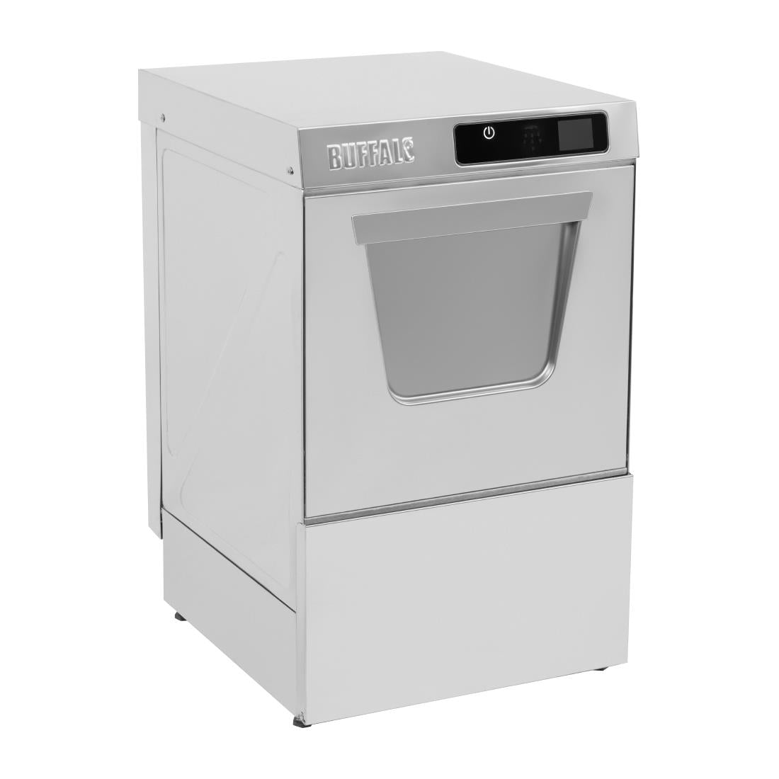 Buffalo Digital Undercounter Glass Washer with Drain Pump 400mm Basket 2.9kW - DK773 Buffalo