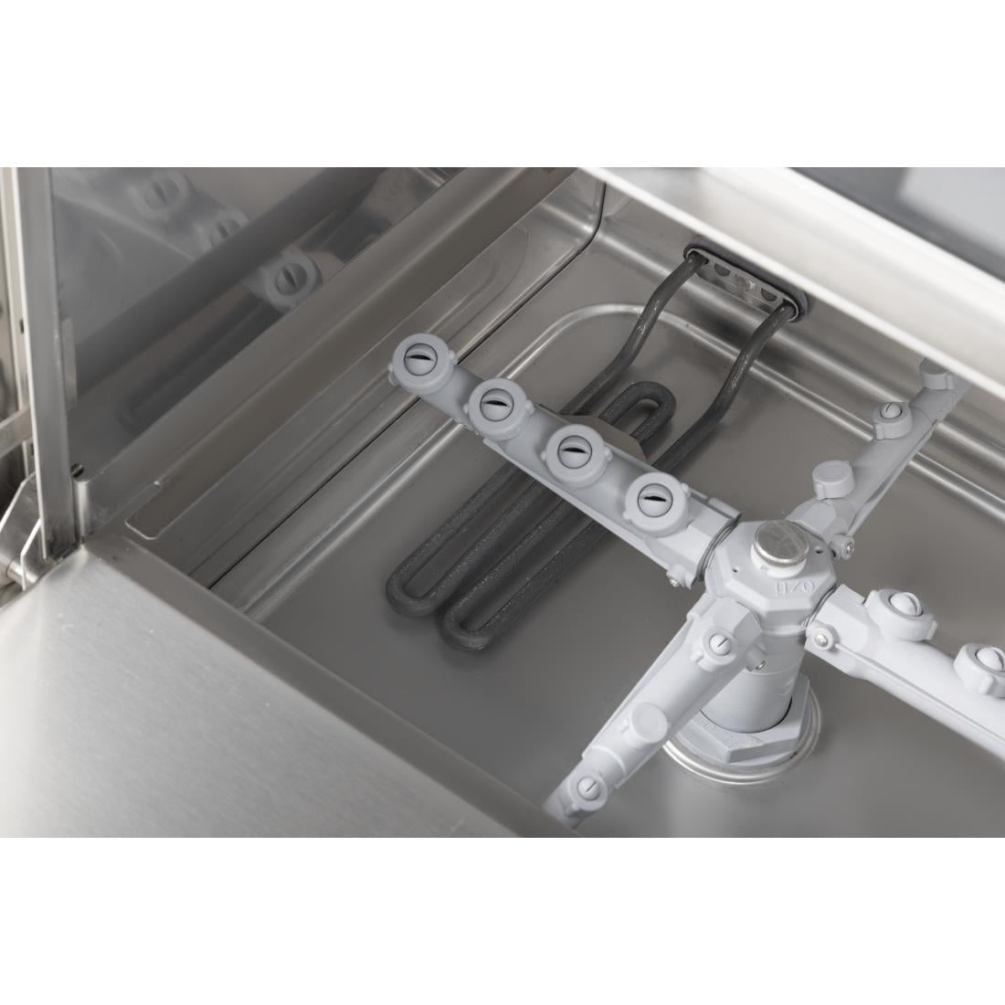 Buffalo Digital Undercounter Glass Washer with Drain Pump 400mm Basket 2.9kW - DK773 Buffalo