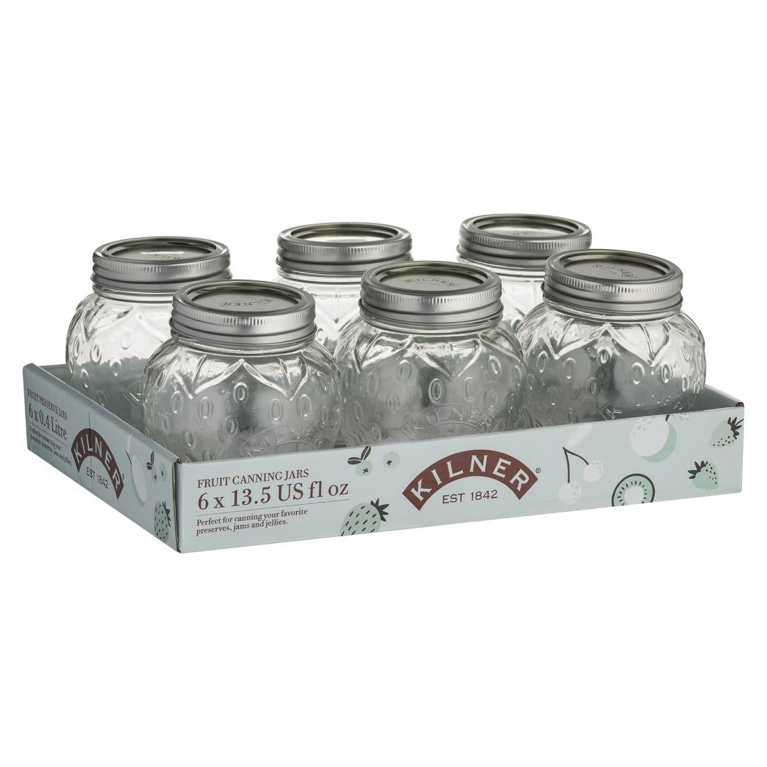 Kilner Strawberry Jars (Pack of 6) - DK791 Kilner