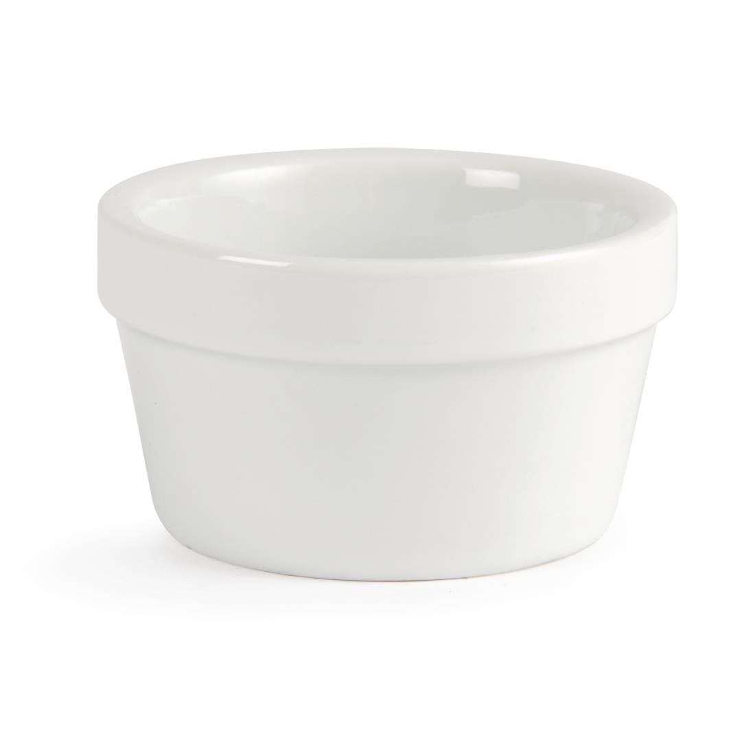 Olympia Whiteware Mediterranean Ramekins White 77mm (Pack of 6) - DK826 Olympia Crockery Olympia