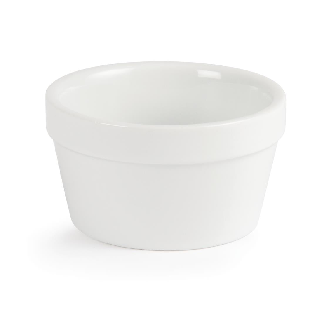 Olympia Whiteware Mediterranean Ramekins White 95mm (Pack of 6) - DK829 Olympia Crockery Olympia