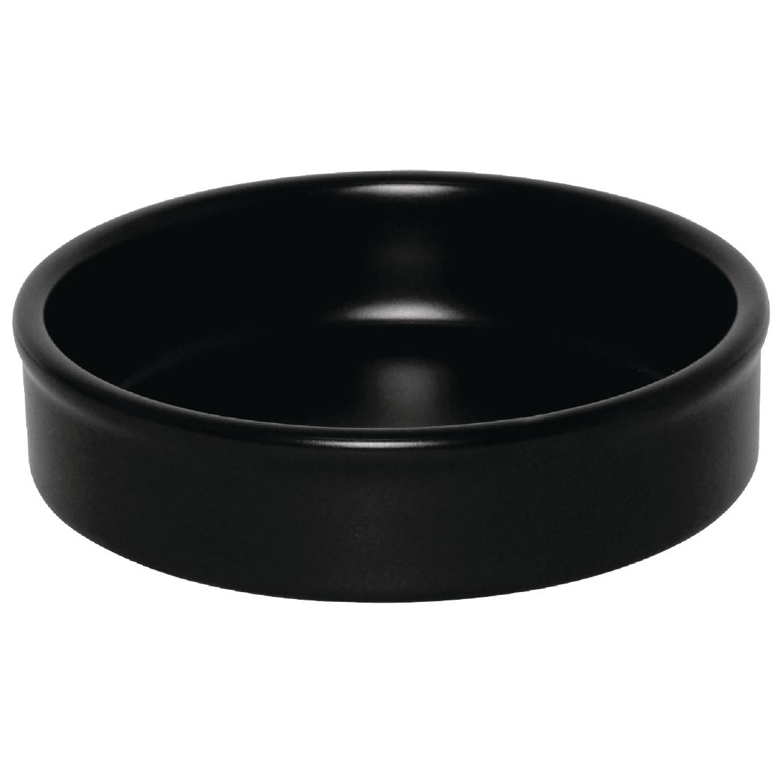 Olympia Mediterranean Stackable Dishes Black 134mm (Pack of 6) - DK833 Olympia Crockery Olympia
