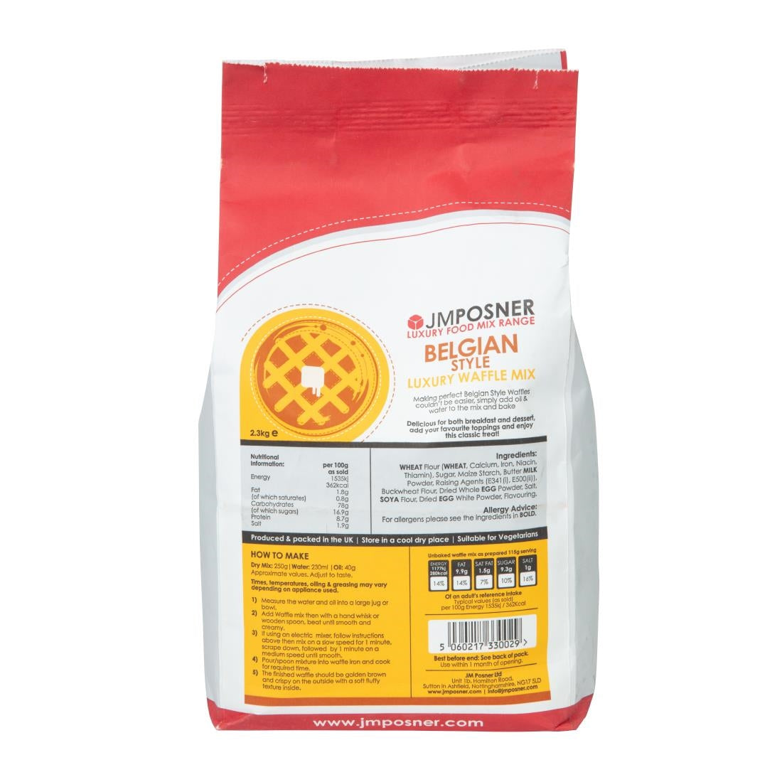 JMP Waffle Mix - 2.3kg Bag - DK846 Waffle Makers JM Posner