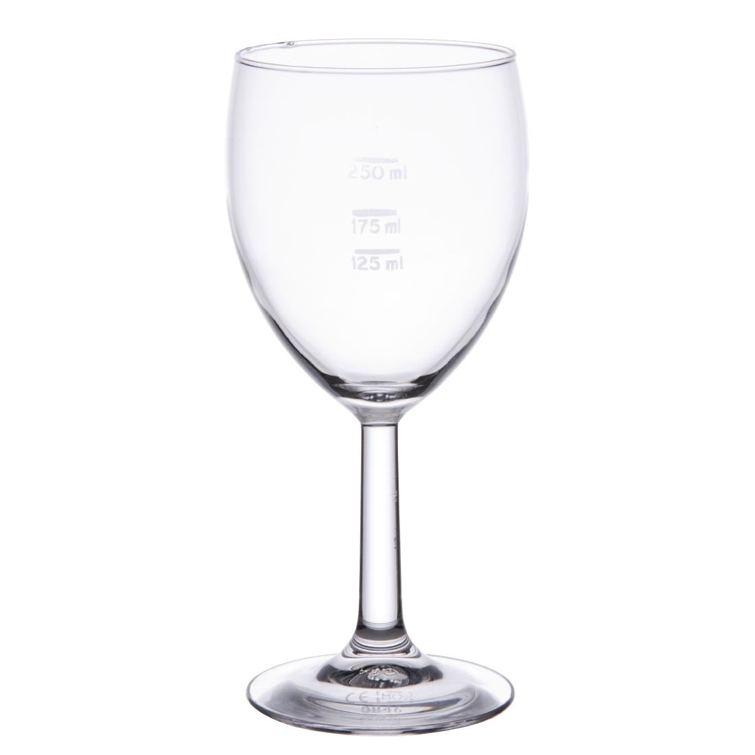 Arcoroc Savoie Grand Vin Wine Glasses 350ml CE Marked at 125ml 175ml and 250ml - DK886 Wine Glasses Arcoroc