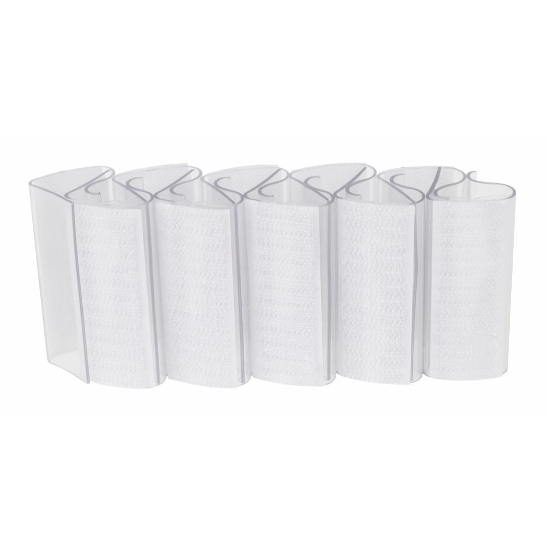 Olympia Velcro Table Skirting Clips 10-25mm (Pack of 10) - DK890 Olympia