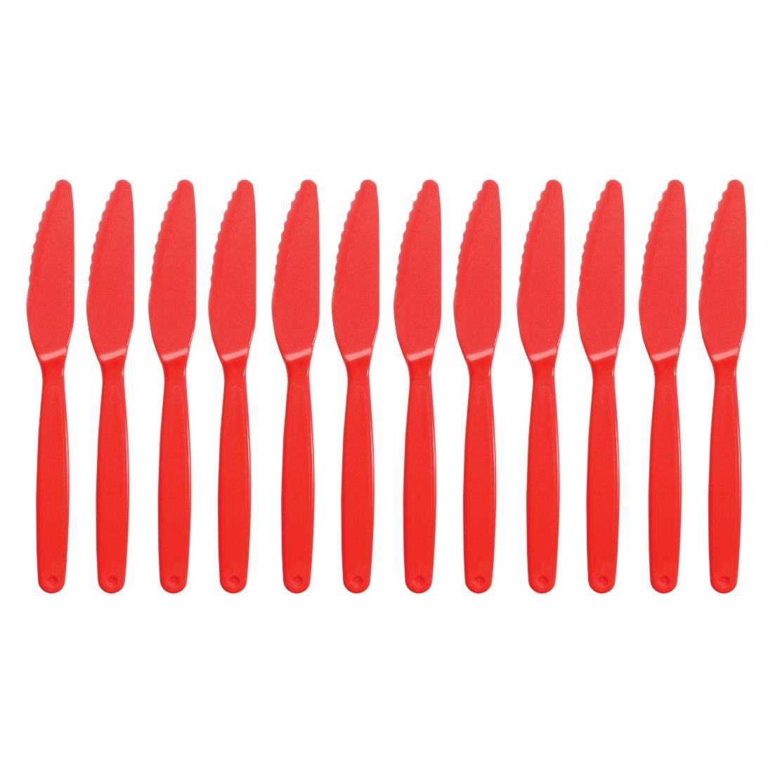 Olympia Kristallon Polycarbonate Knives Red (Pack of 12) - DL114 Olympia