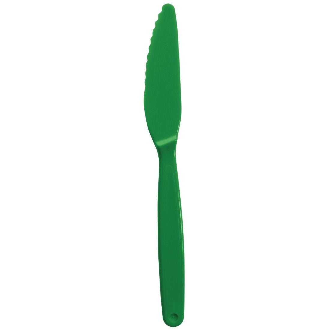Olympia Kristallon Polycarbonate Knives Green (Pack of 12) - DL116 Olympia