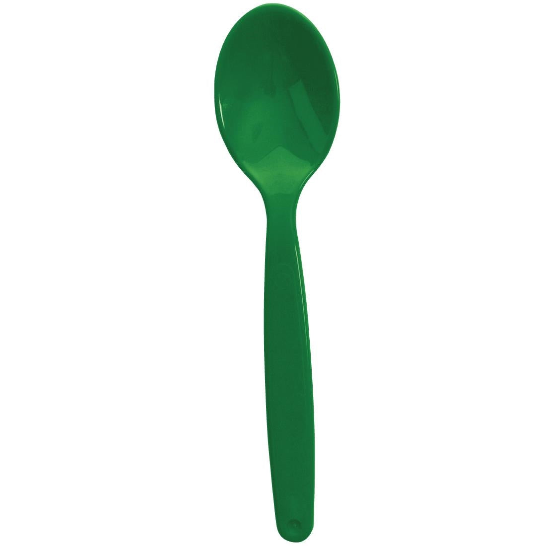 Olympia Kristallon Polycarbonate Spoons Green (Pack of 12) - DL124 Spoons Olympia