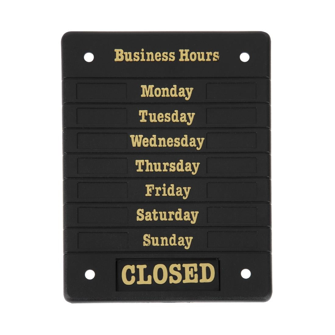 Beaumont Adjustable Opening Hours Display - DL226 Beaumont