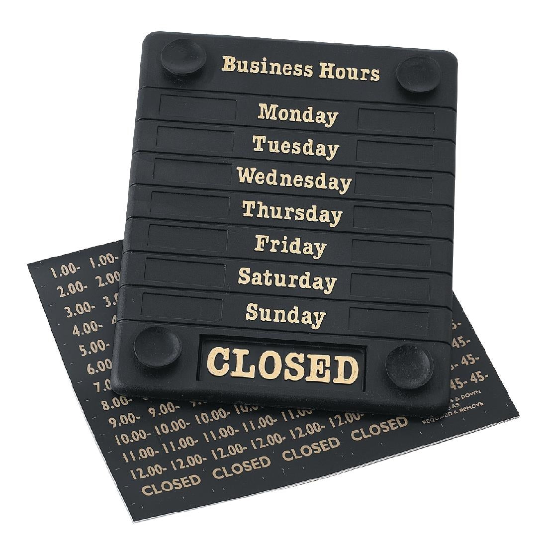 Beaumont Adjustable Opening Hours Display - DL226 Beaumont