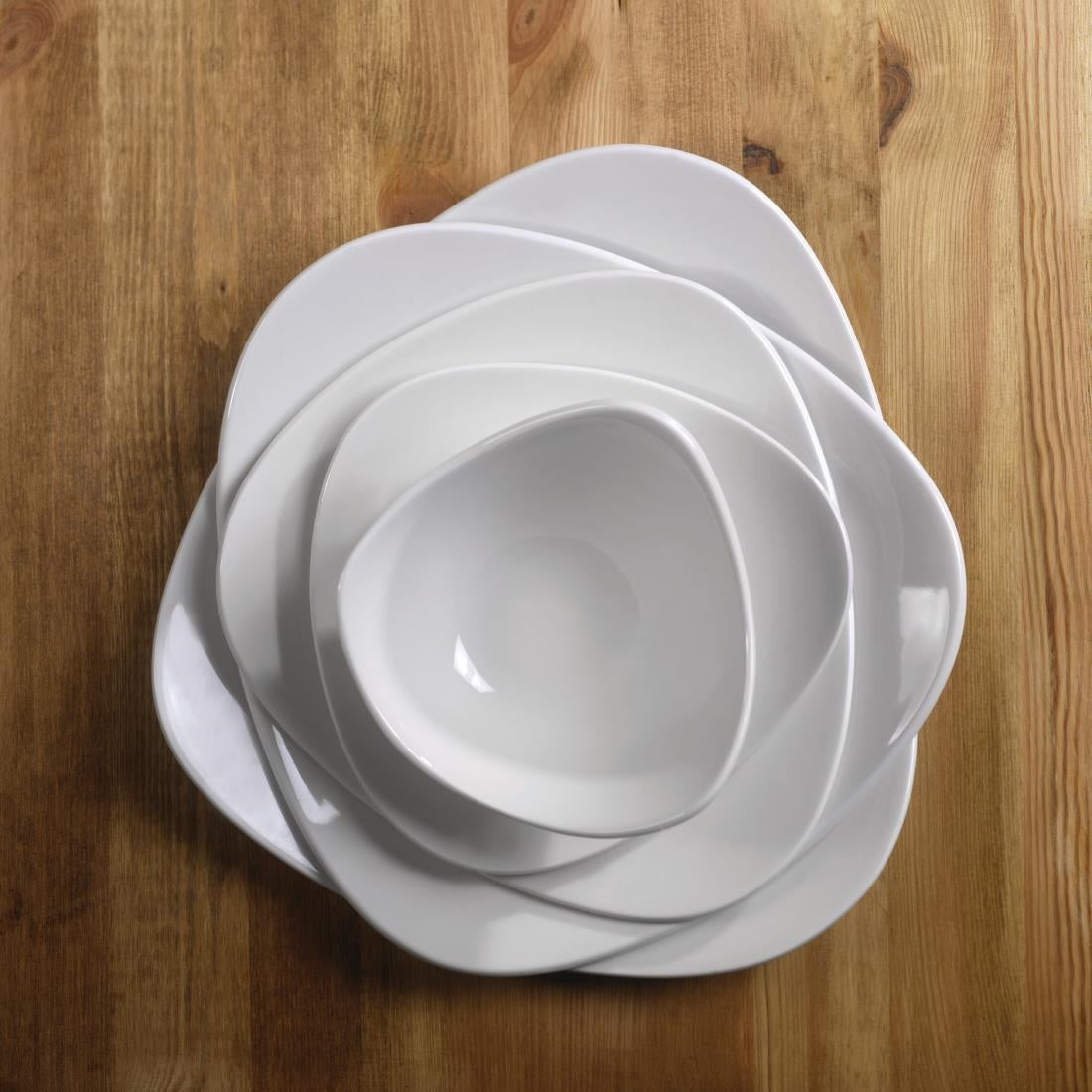 Churchill Lotus Triangle Bowls 150mm (Pack of 12) - DL400 Bowls Churchill
