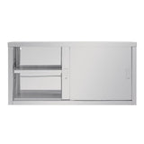 Stainless Steel Vogue Wall Cupboard - 1.2M - DL450 Stainless Steel Wall Cupboards Vogue   