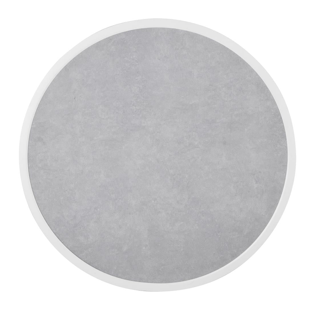 Bolero Fibre Glass Round Table Top Grey Stone Effect 580mm - DL485 Stone Effect Table Tops Bolero